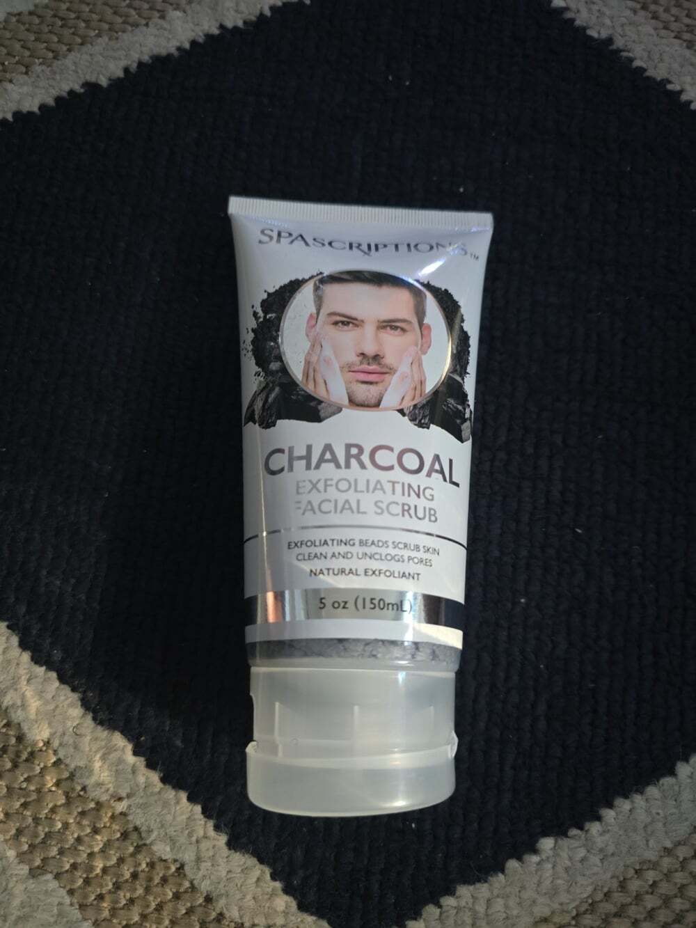 Spascriptions Charcoal Facial Cleanser Exfoliating Facial Scrub  - 5oz.